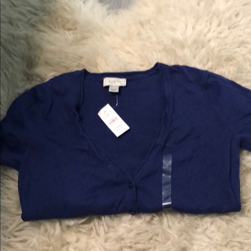 NWT loft navy summer sweater size xs
